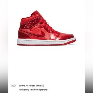Women’s Air Jordan 1 Mid SE “University Red Pomegranate”